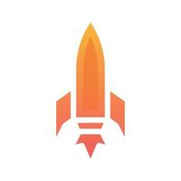 raket logo verloop ontwerp sjabloon pictogram element vector