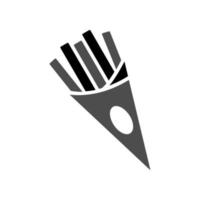 illustratie vectorafbeelding van friet frans icon vector