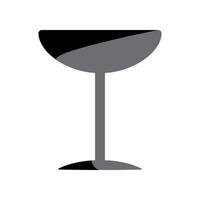 illustratie vectorafbeelding van wijnglas icon vector