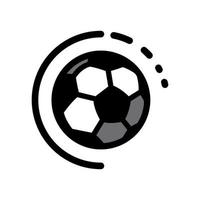 voetbal bal pictogram sjabloon vector