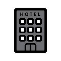 illustratie vectorafbeelding van hotel icon vector