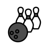 illustratie vectorafbeelding van bowling icon vector