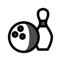 illustratie vectorafbeelding van bowling icon vector