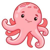 schattige octopus cartoon vector