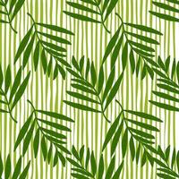 creatieve tropische palmbladeren naadloze patroon. jungle blad behang. botanische bloemenachtergrond. exotische plant achtergrond. vector