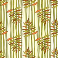 abstract overzicht tropische palmbladeren naadloze patroon. jungle blad behang. vector