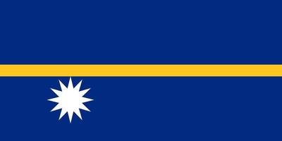 vlakke afbeelding van de vlag van nauru vector