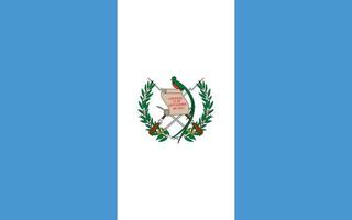 vlakke afbeelding van de vlag van Guatemala vector