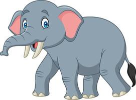 tekenfilm gelukkige olifant vector
