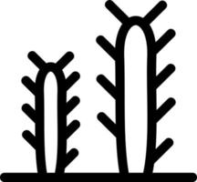 pictogram voor cactuslijn vector