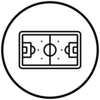 pictogramstijl voetbalveld vector