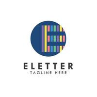 alfabet e letter logo en pictogram ontwerp vector