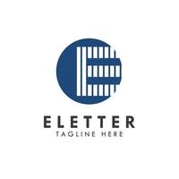 alfabet e letter logo en pictogram ontwerp vector