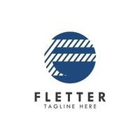 alfabet f letter logo en pictogram ontwerp vector