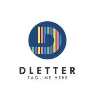 alfabet d letter logo en pictogram ontwerp vector