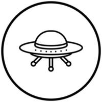 ufo-pictogramstijl vector