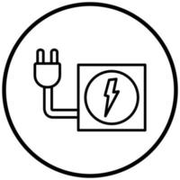 pictogramstijl elektriciteit vector