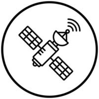 stijl pictogram satelliet vector