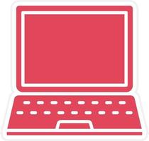 laptop pictogramstijl vector