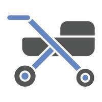 kinderwagen pictogramstijl vector