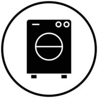 wasmachine pictogramstijl vector