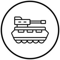 leger tank pictogramstijl vector
