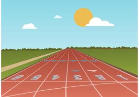 Gratis Running Track Vector