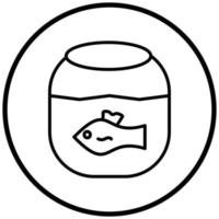 pictogramstijl aquarium vector