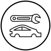 auto carrosseriereparatie pictogramstijl vector