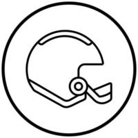 helm pictogramstijl vector