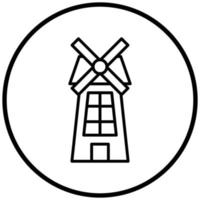 windmolen pictogramstijl vector