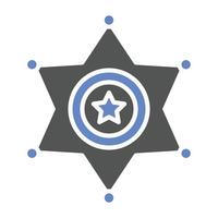 pictogramstijl sheriff-badge vector