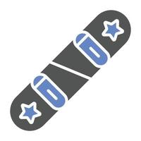 snowboard pictogramstijl vector