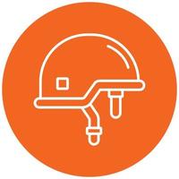 soldaat helm pictogramstijl vector