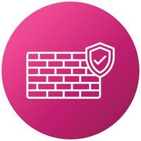 firewall-pictogramstijl vector