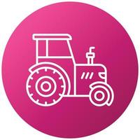 tractor pictogramstijl vector