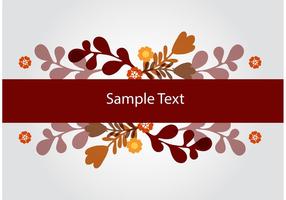 Floral Banner Vector Achtergrond