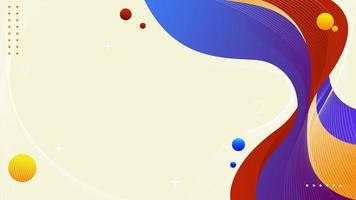 abstract kleurrijk vormenontwerp als achtergrond. trendy golfachtergrond. vectorsjabloon voor spandoek, poster, flyer, web, presentatie vector