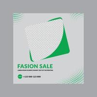 fasion verkoop social media banner vector