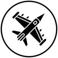 leger jet pictogramstijl vector