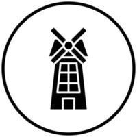 windmolen pictogramstijl vector