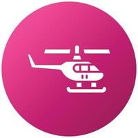 leger helikopter pictogramstijl vector