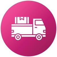 pick-up truck pictogramstijl vector