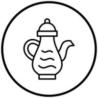 theepot pictogramstijl vector