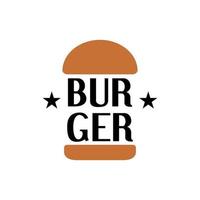 illustratie van een hamburger. goed voor burgerrestaurants of andere zaken die met hamburger te maken hebben. vector