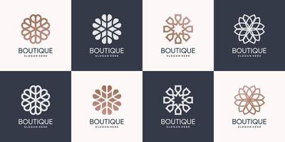 boutique logo bundel premium vector
