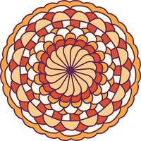 kleurrijke mandala achtergrond, decoratieve ronde ornamenten. ongebruikelijke bloemvorm. oosterse vector, anti-stress therapie patronen. weef ontwerpelementen, vector