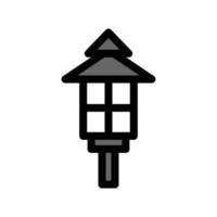 illustratie vectorafbeelding van tuinlamp icon vector