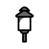 illustratie vectorafbeelding van tuinlamp icon vector