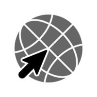 illustratie vectorafbeelding van wereldbol icoon vector